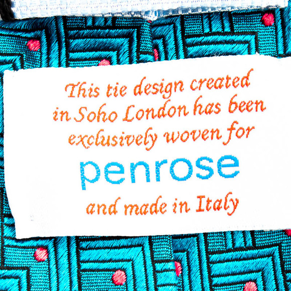 Penrose Tie Men Medium Violet Red - Picture 5 of 5